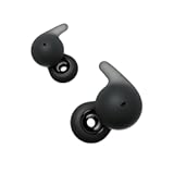 LinkBuds Open Truly Wireless Earbud Headphones with an Open-Ring Design for Ambient Sounds and Newly Developed Air Fitting Supporters, Black