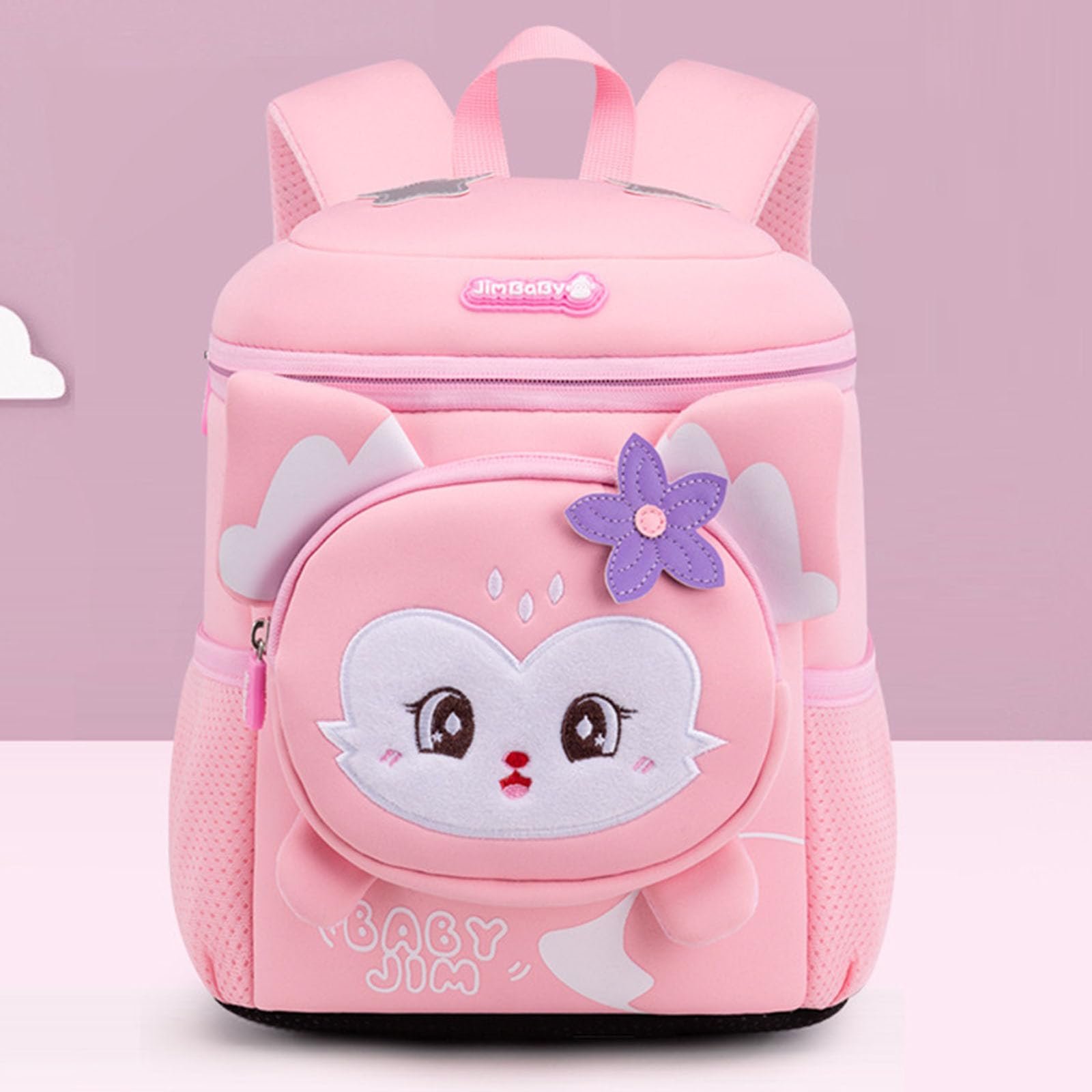 Zaino Scuola Materna Bambina, Zaino Bimba prima Elementare Ritorno a Scuola | Zainetto Asilo Bimba Leggero Ergonomico Zaini Scuola Media Ragazza Tinta Unita E Minimalista Zaini Scuola Elementare
