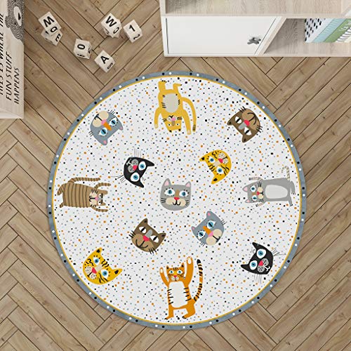 Alfombra vinilo infantil lavable y antideslizante VILBER Cats para bebés 6