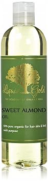 Liquid Gold Inc 12 Fl.oz Premium Sweet Almond Oil Pure & Organic Skin Hair Nails Massage Health Care