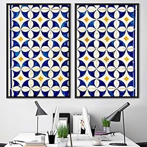 signwin 2 Piece Framed Canvas Wall Art Line...