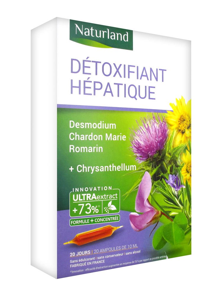 Naturland Hepatic Detoxifier 20 Drinkable Phials of 10ml