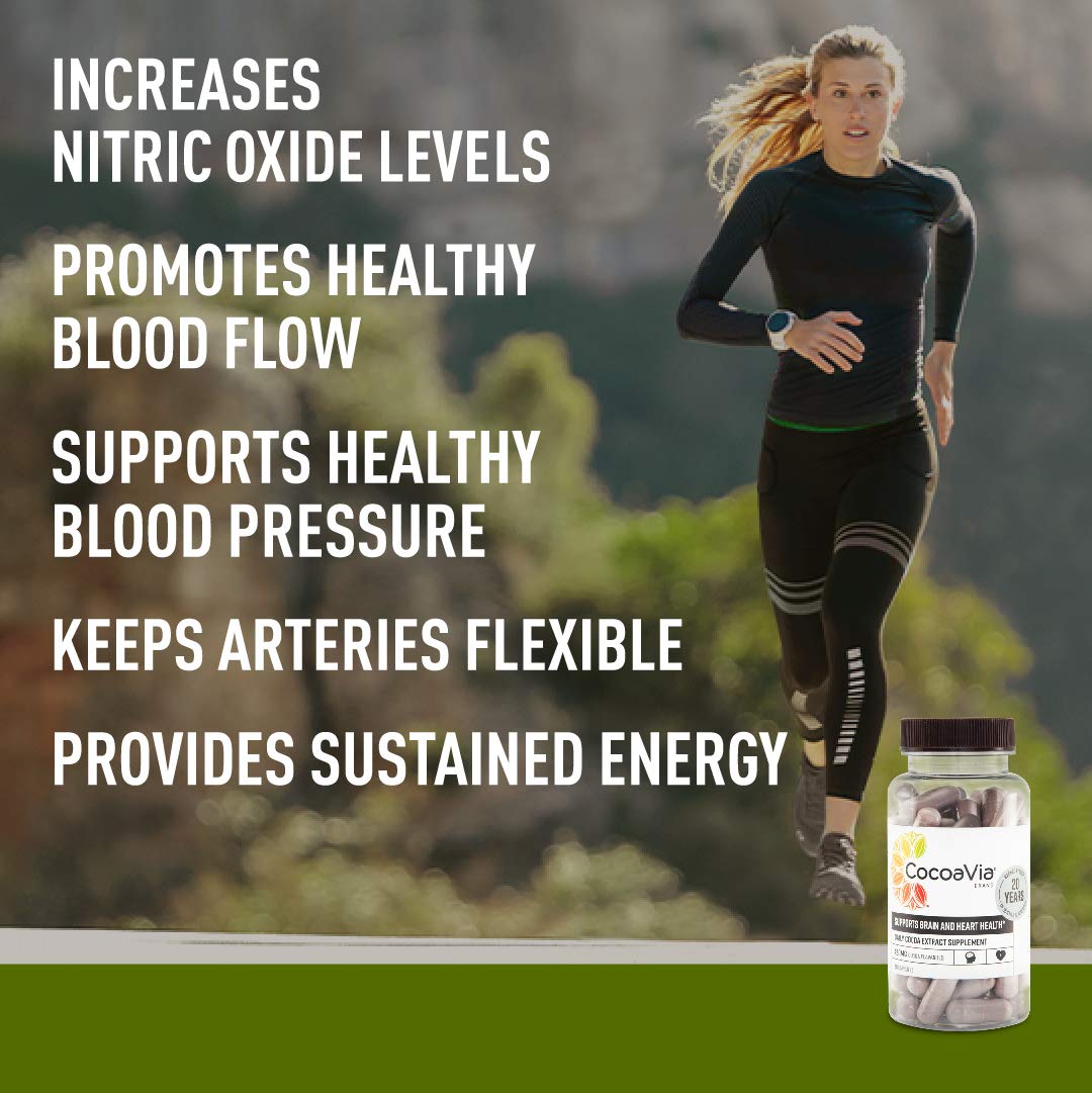 CocoaVia Heart and Brain Supplement, Memory and Circulation Booster