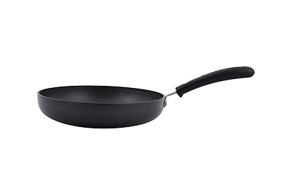 Bajaj Hard Anodised Aluminium Frying Pan, 240mm, Black