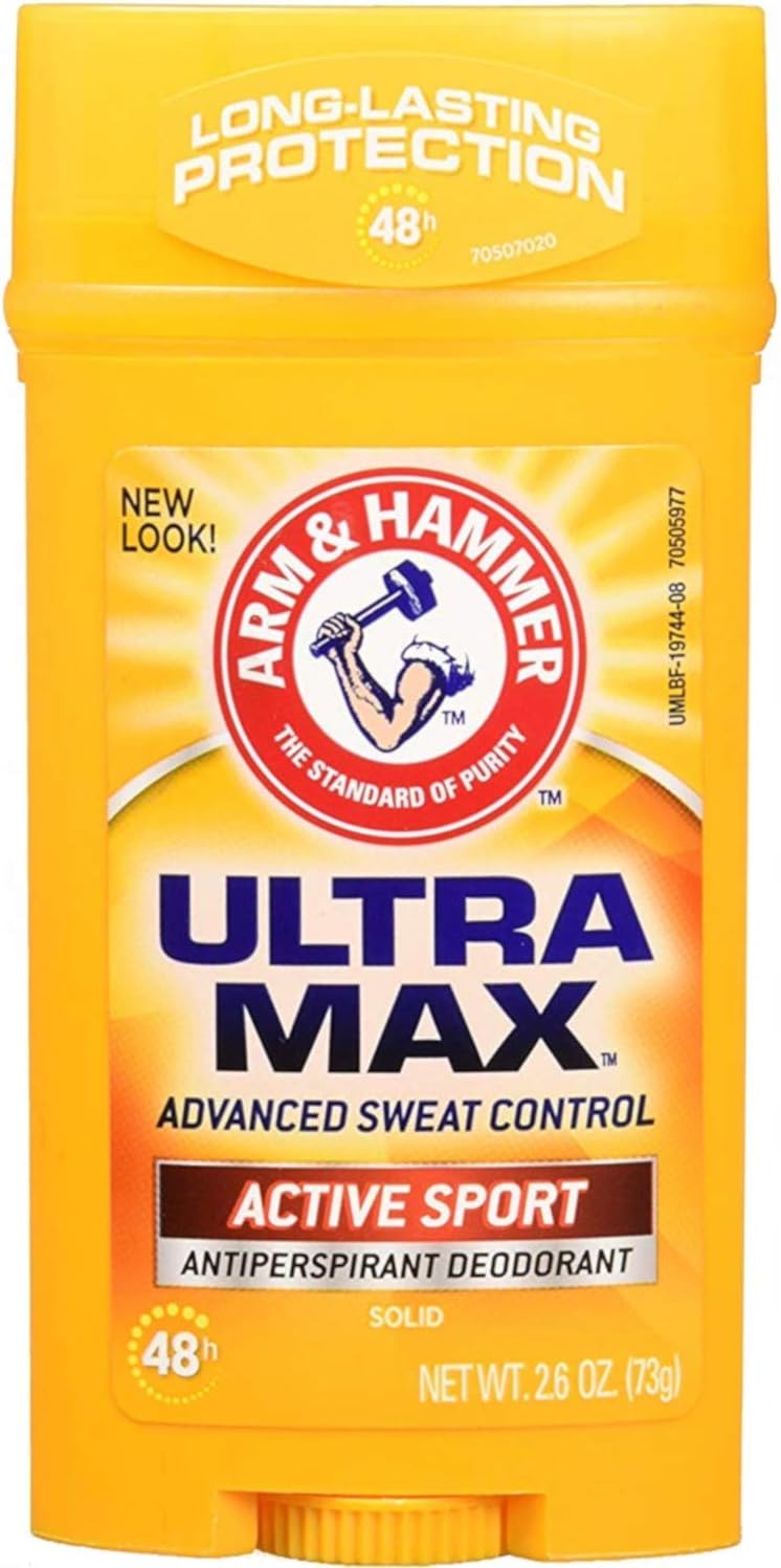 ARM & HAMMER ULTRAMAX Anti-Perspirant Deodorant Active Sport 2.60 oz (Pack of 2)