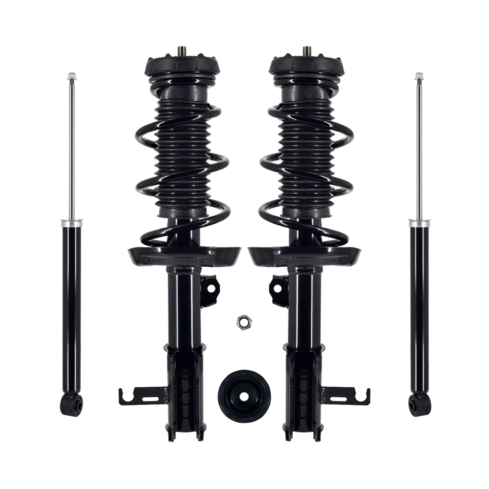 PM Auto Set Front Quick Complete Strut-Coil Spring-Rear Shock Absorber For 2014 2015 Chevrolet Cruze