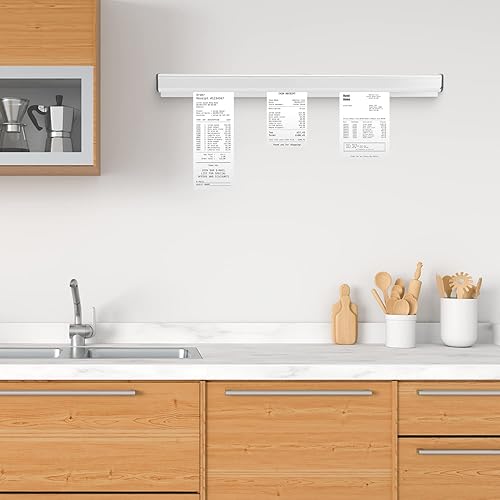 Miniatura 6 de Soporte para billetes de restaurante, 11.8 pulgadas11.8 in de aluminio, soporte para recibos, soporte para pedidos de cocina, soporte para boletos