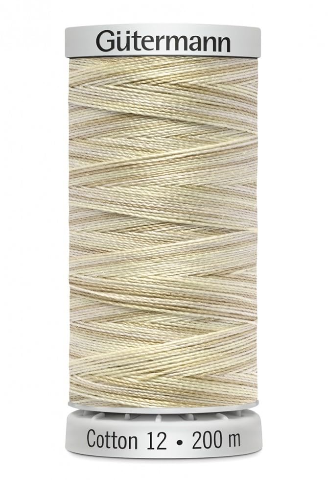 Gutermann No 12 Sulky Cotton Embroidery Thread 200m 4001 Beige - Each