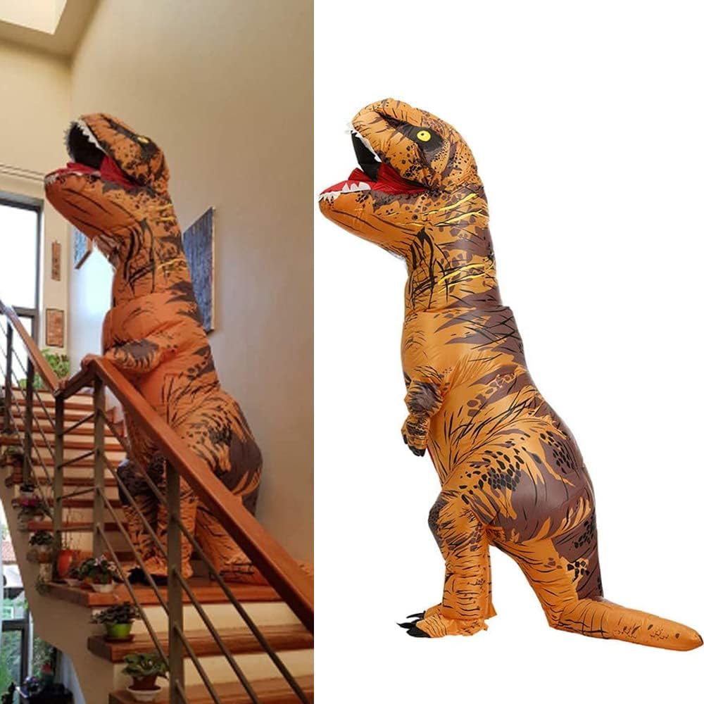 Costume da dinosauro gonfiabile per adulti
