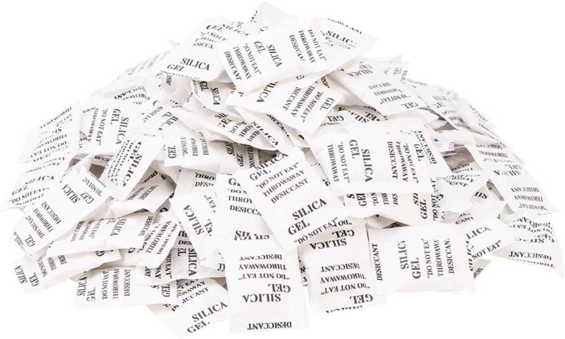 Silica gel sache pacote com 100 dessecante antimofo desumidificador