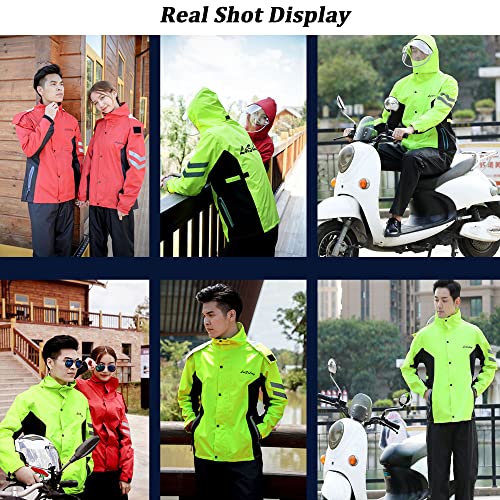 Rompeviento impermeable para ciclismo con capucha y reflectivo miniatura 7