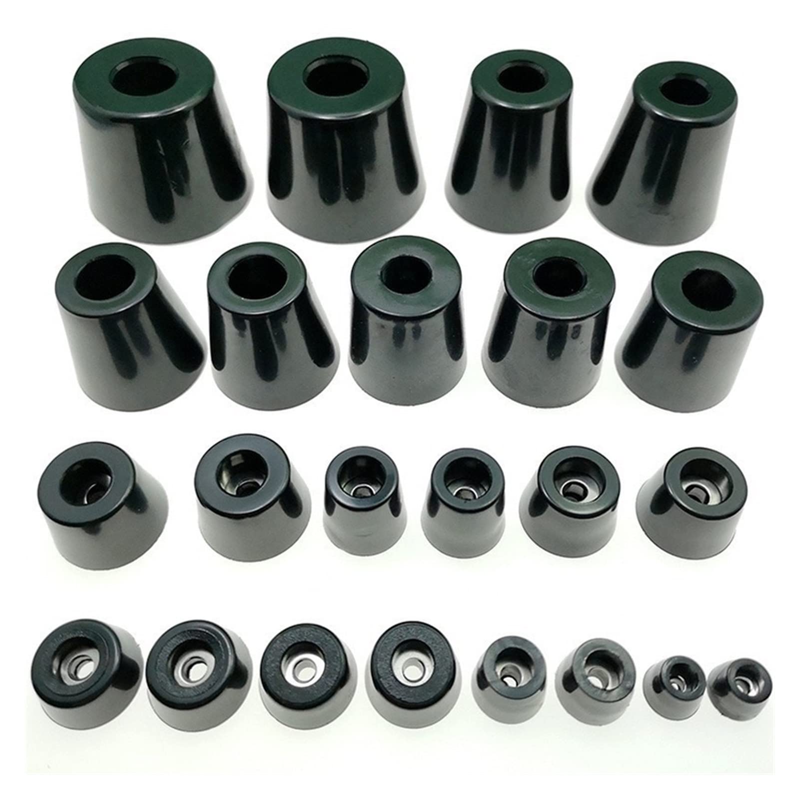 Funda para patas de mesa de muebles, 8 unidades, patas de goma negras antideslizantes, almohadillas para la parte inferior de la silla, protectores de suelo para patas de muebles (color: 21 x 15 x 12