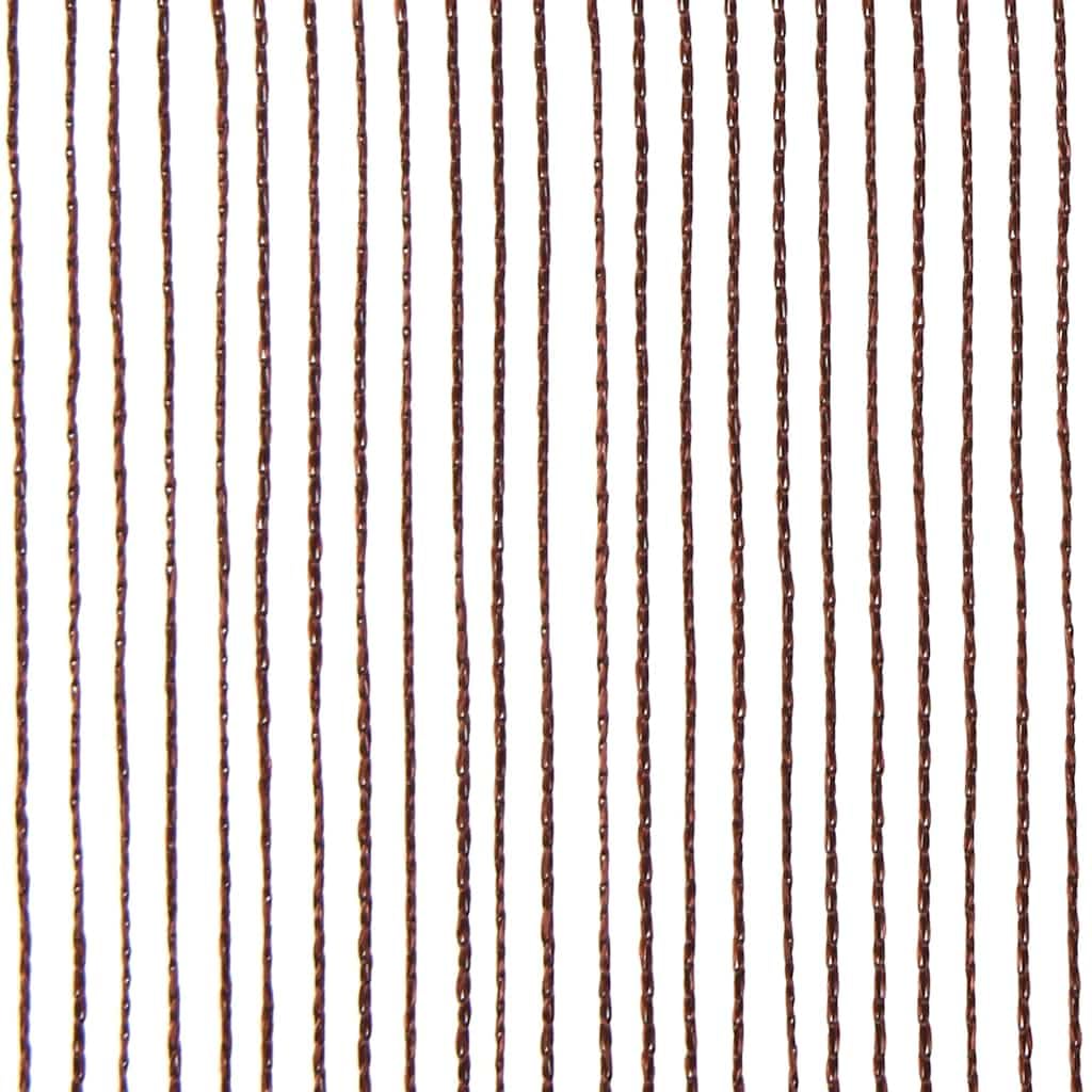 Rideaux à fils 100x250 cm Marron 2 pièces