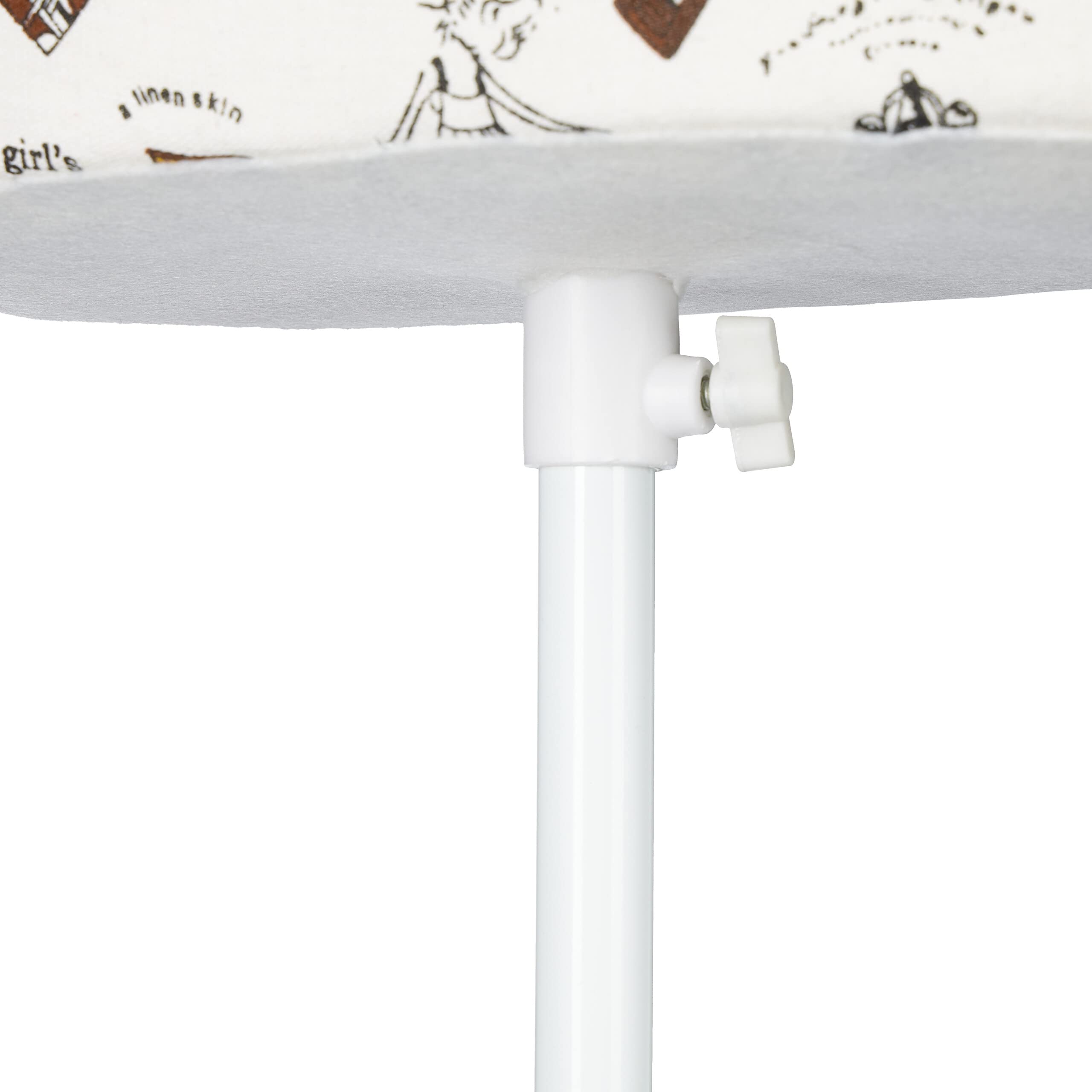 Relaxdays Mannequin de Couture féminin, Hauteur réglable jusqu'à 167 cm, Taille 34-38, Buste déco pour vitrine, crème