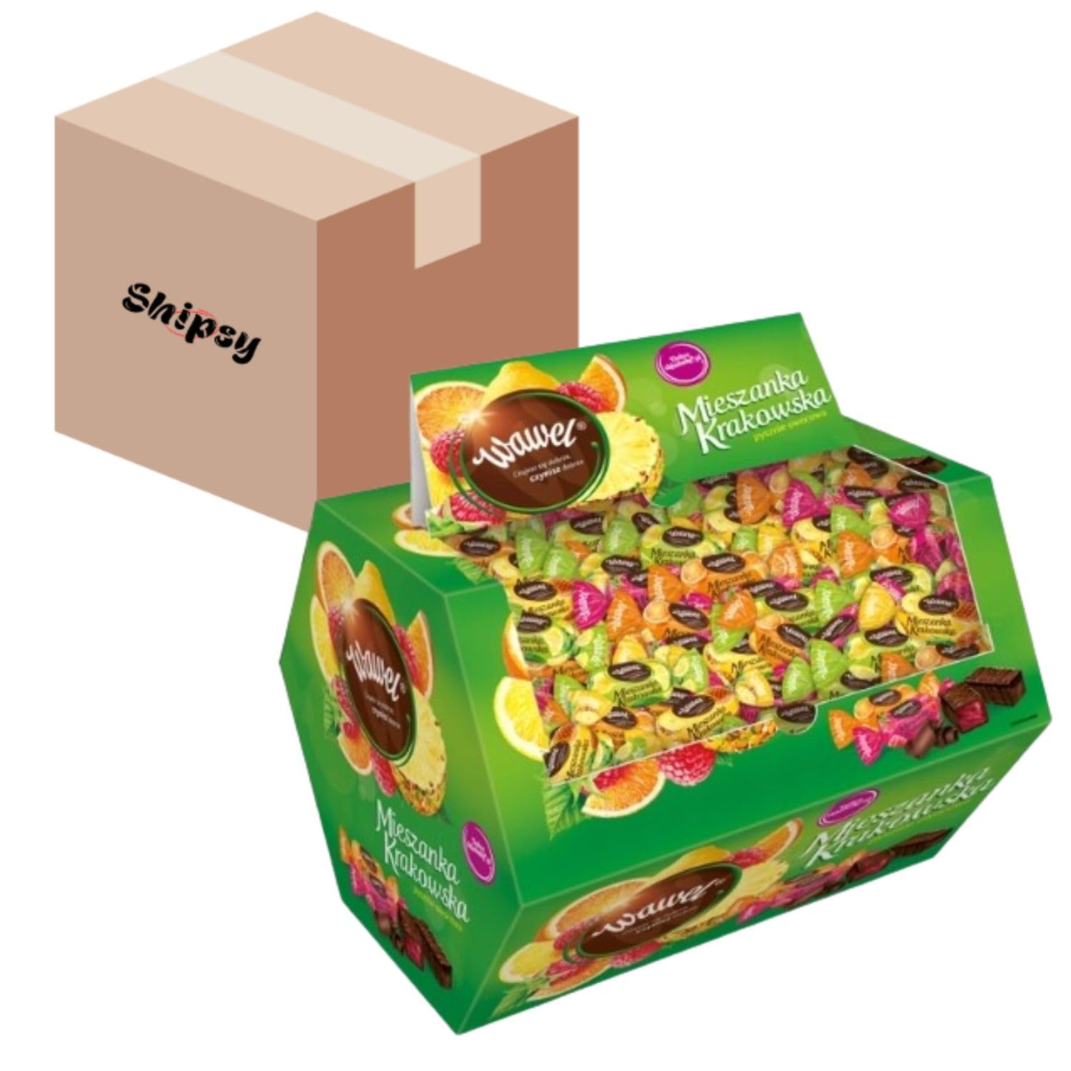 Wawel Mieszanka Krakowska 2,8kg Süßigkeiten Carton Shipsy Box