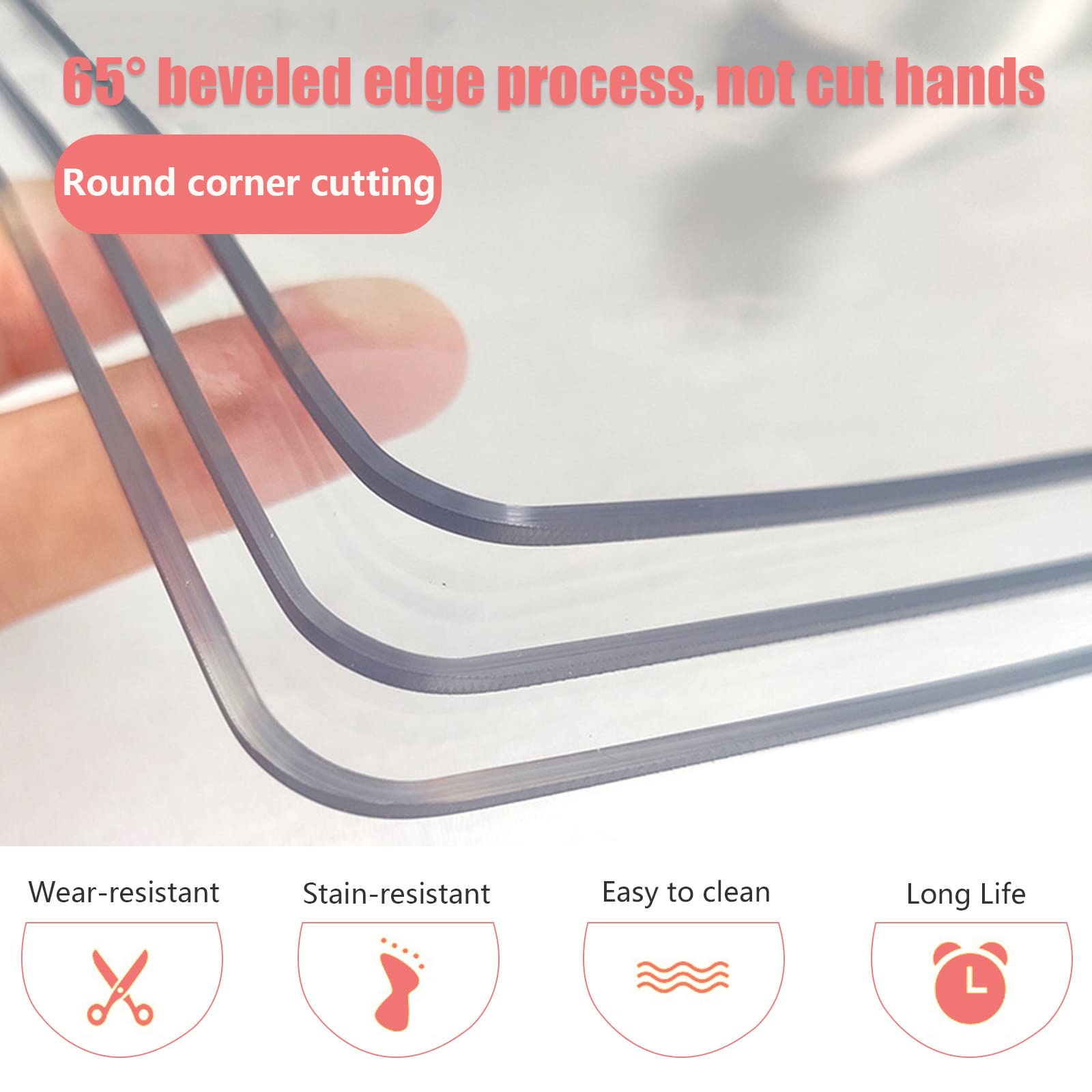 Pellicola Protettiva Per Tavolo Trasparente 2mm - Impermeabile E Lavabile, 180x90 Cm - Foto 14