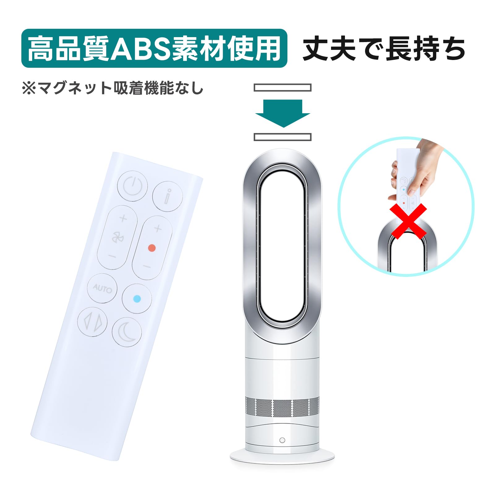 Amazon.co.jp: WHENFOR ダイソン用のファンヒーターリモコン HP10