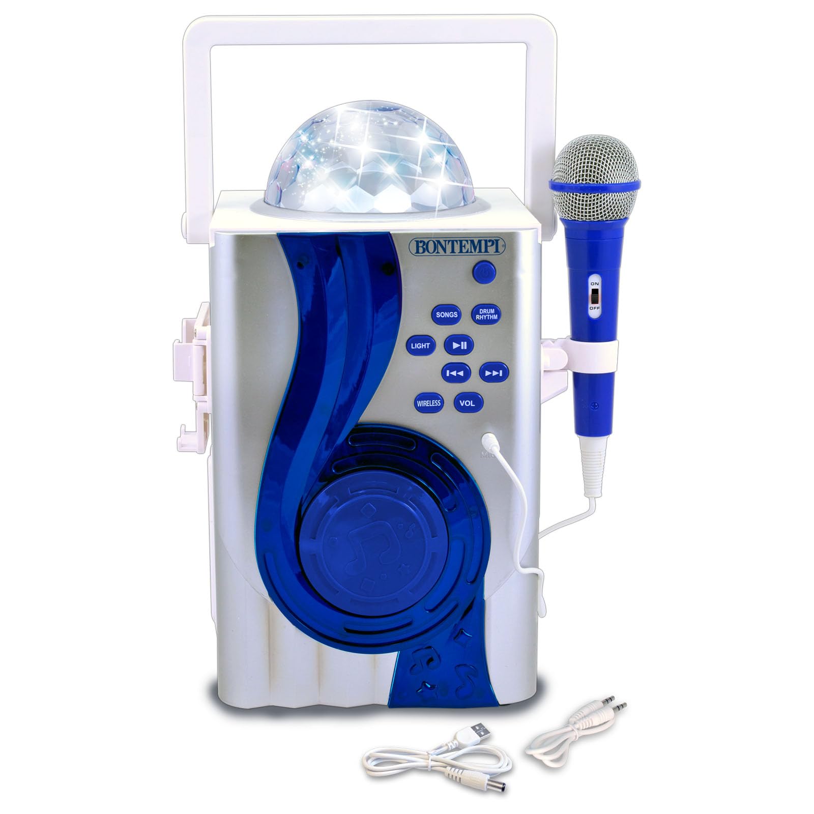 Bontempi - DiscoVox - Karaoke Box, 300x400x220 mm | Trasforma ogni Momento in un Party Illuminato