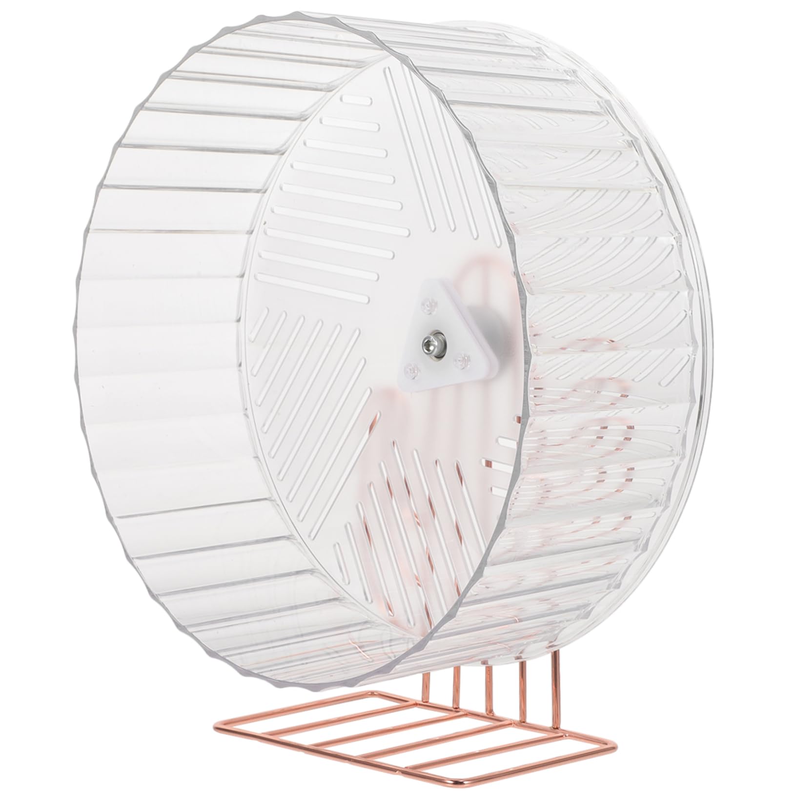 Kisangel Rueda de Hámster Silenciosa para Ejercicio, Rueda Compacta para Erizos y Chinchillas, Accesorio Adorable para Jaulas de Roedores