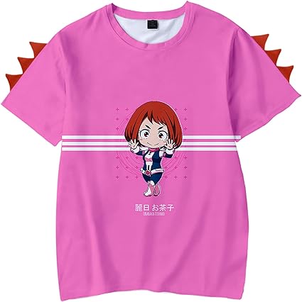 Lemany MHA Kids T-Shirt My Hero Academia T-Shirt Deku Todoroki Boku Cosplay Short Sleeve Anime T 