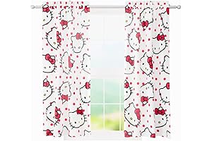 Hello Kitty Window Curtains: A Radiant Tapestry of Pink and Playfulness