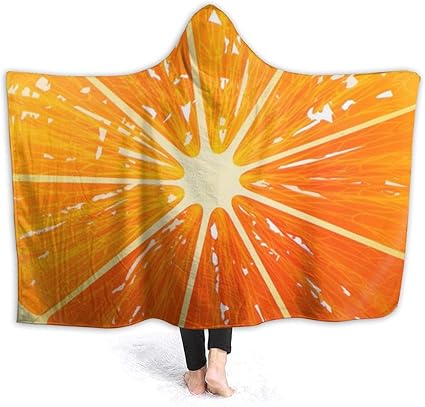 Orange blanket hoodie Clearance