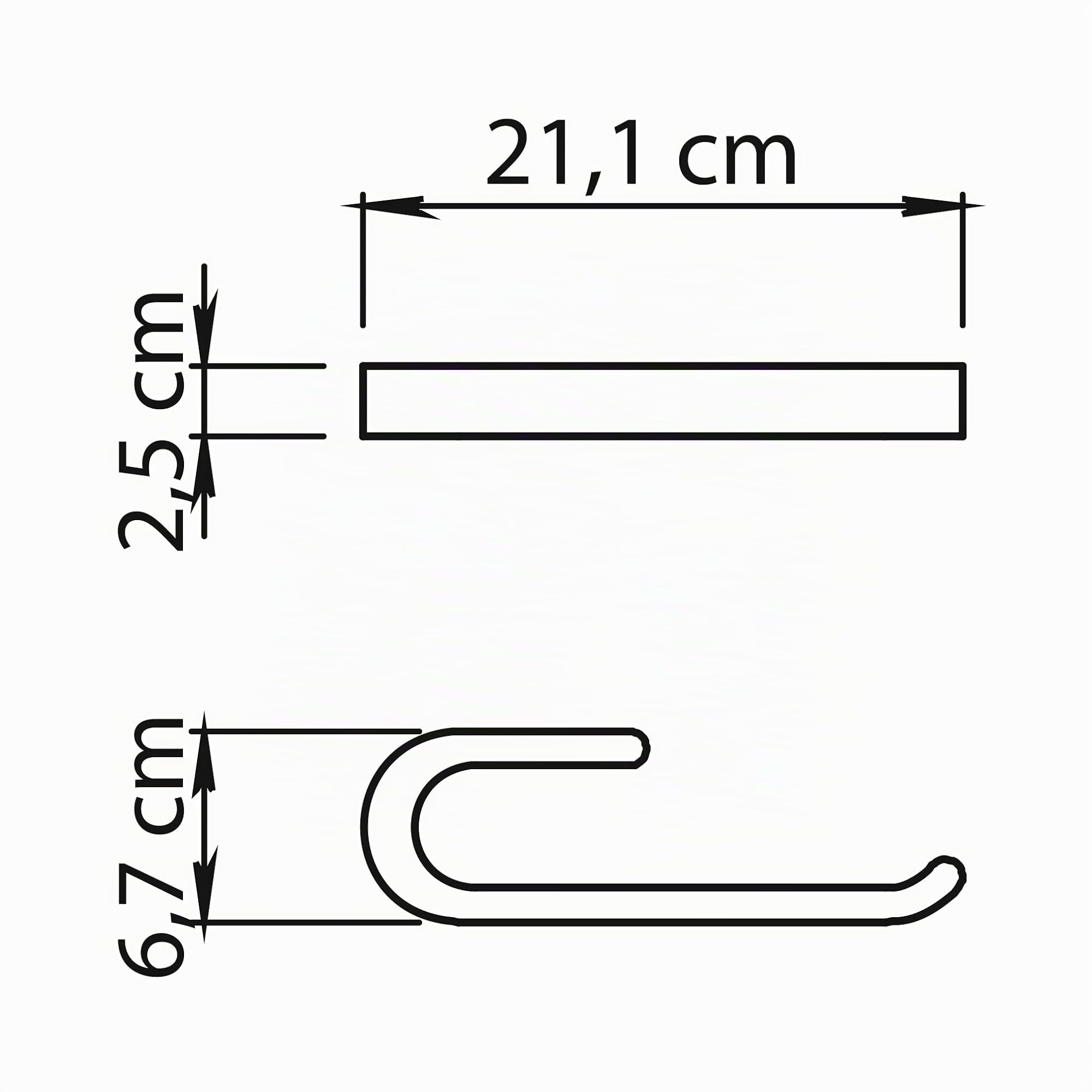 GEDY | Porta Asciugamani ad Anello Himalaya Bamboo Naturale, Appendi Asciugamani Fissabile con Viti Incluse, 2,5x21,1x6,7cm