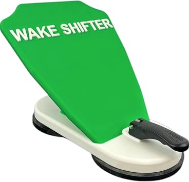 Wake Shaper for Boats Wake Shifter Wakesurf Surf Gate Floating Wave Generator | Wake Gate Tool for Bigger, Cleaner Waves Fits Most Inboards Green/White