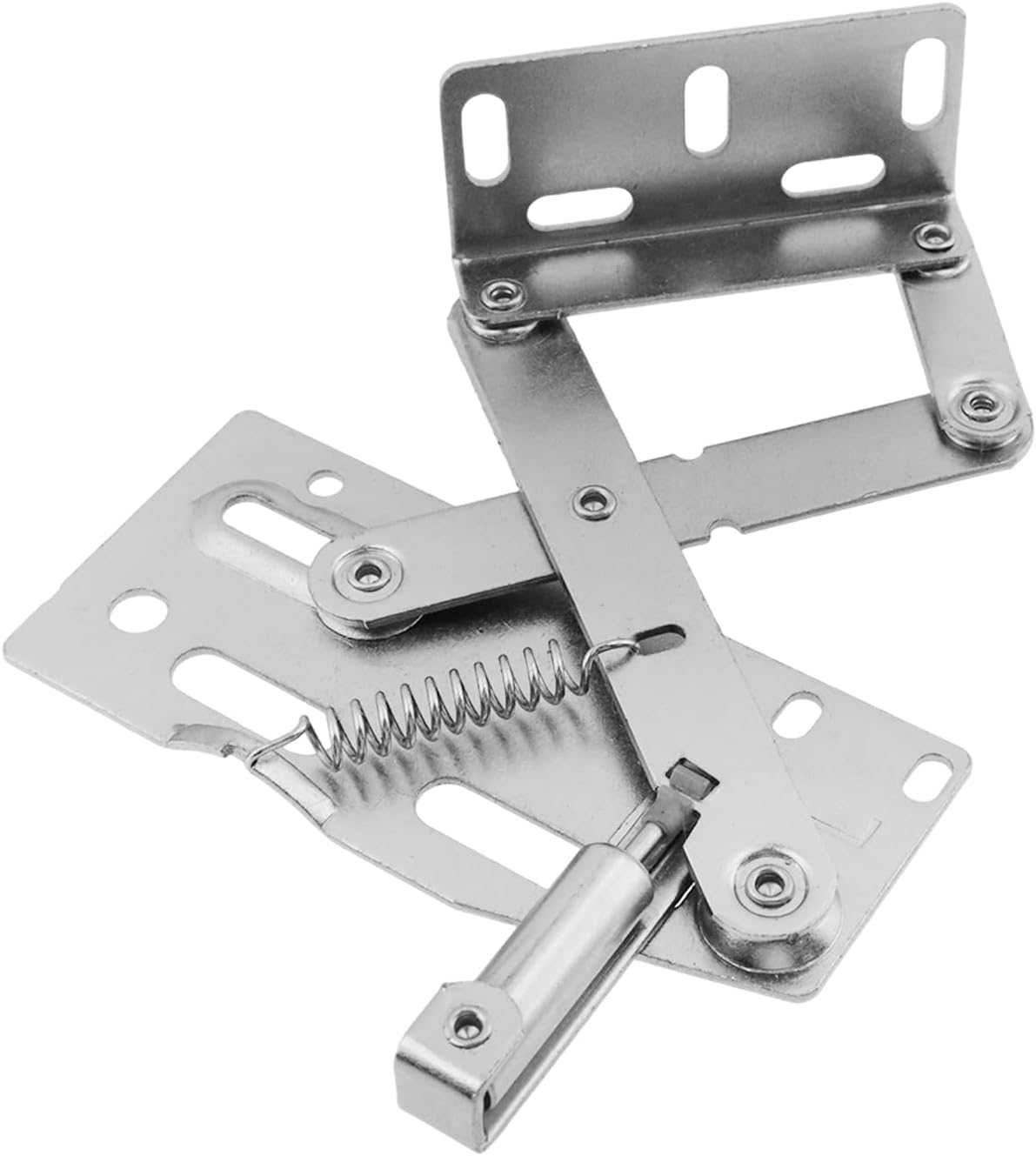 1 Pair Tip Out Tray Hinges Flip Door Damping Hinge for Sink-Front Drawer Bathroom Cabinet Organizer, 96 * 67mm——Damping Model