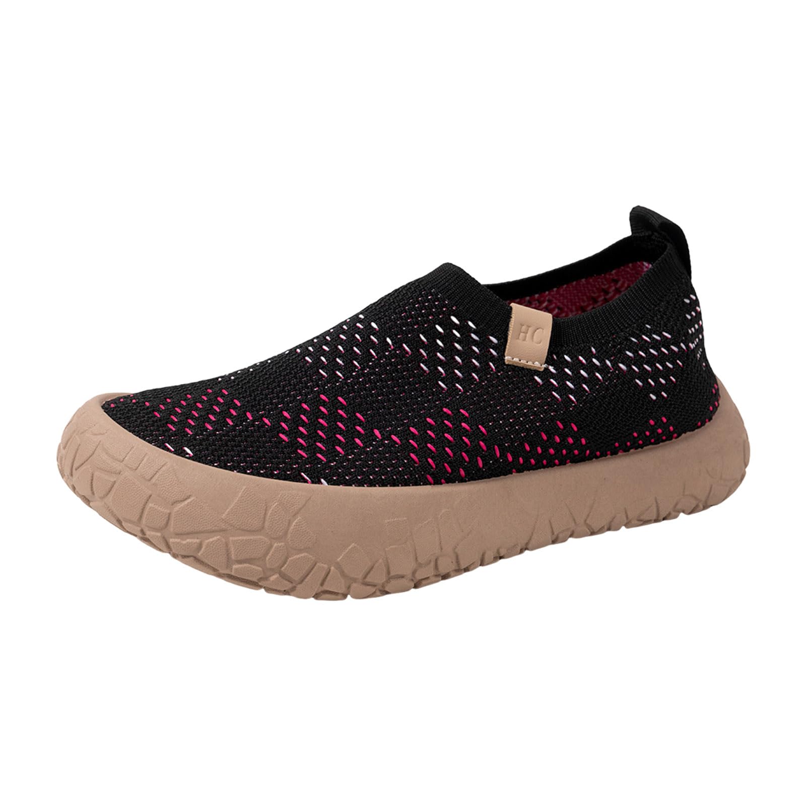 Women's Chunky Platform Comfort Orthopedic Wedge Walking Shoes Fashion Knitted Breathable…