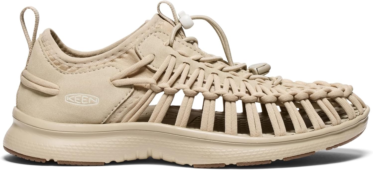 横網様　新品◆KEEN ユニーク オースリー　24.5 ライトベージュ 歩くたびに涼しい！ 