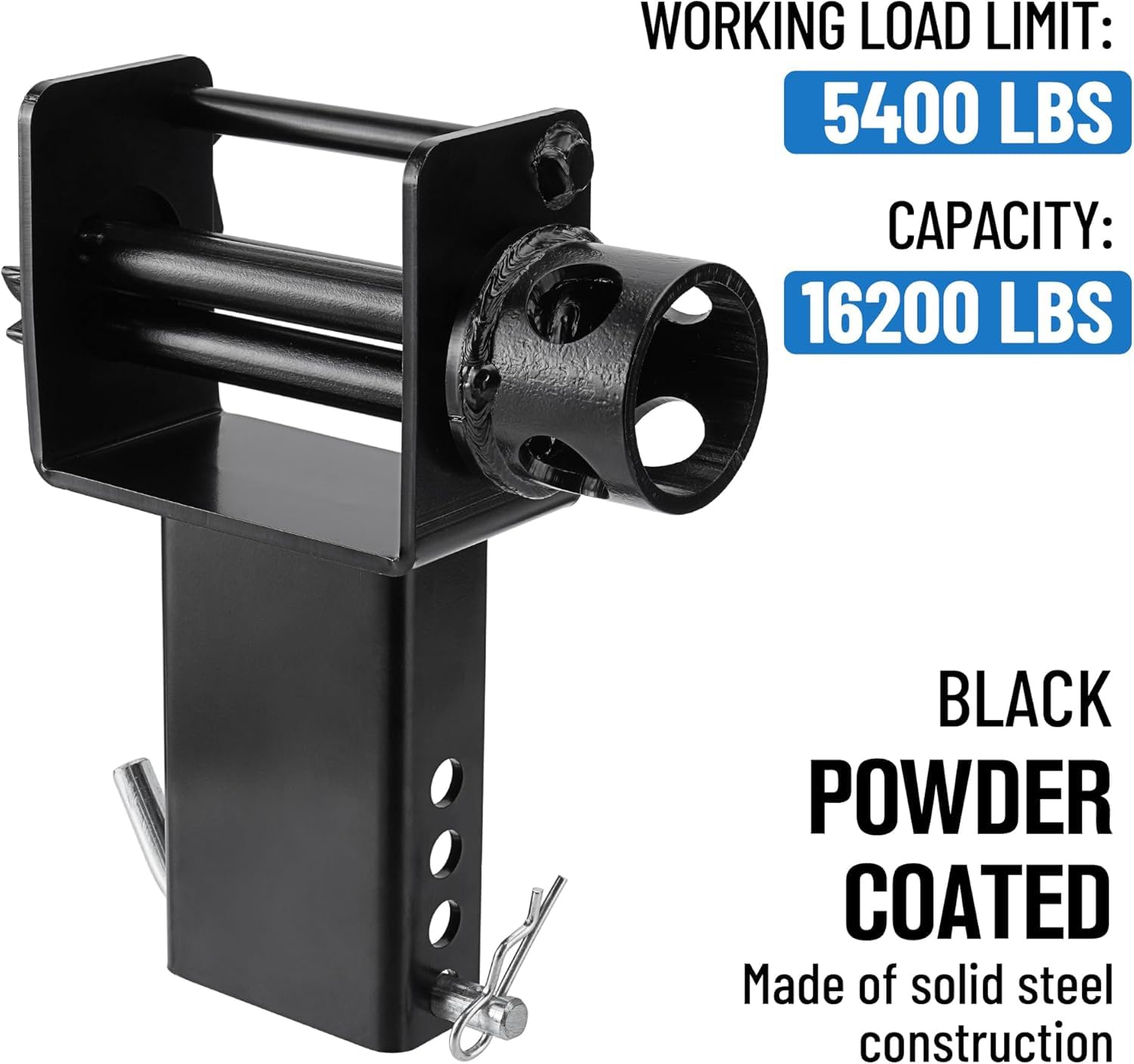 Open Deck Trailer Winch Stake Bed Winch Removable Pocket Winches (5,400lbs Rated) (4)