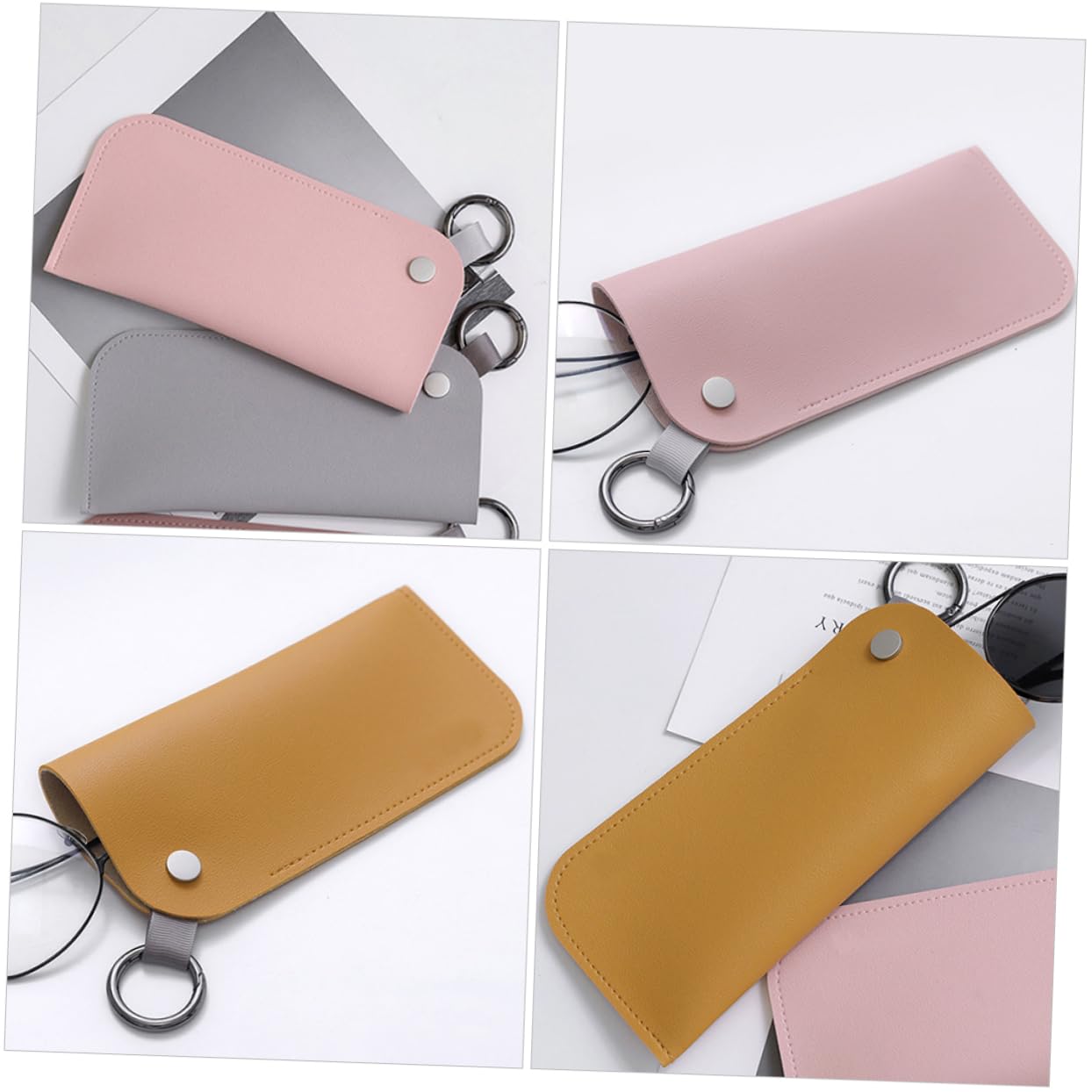 minkissy Brillenetui Brillen Sonnenbrillen Organizer Schlanke Tasche Tragetasche Für Sonnenbrillenetuis Sonnenbrillenetui Hartschale Weiche Sonnenbrillen Damen Dünne Brillen
