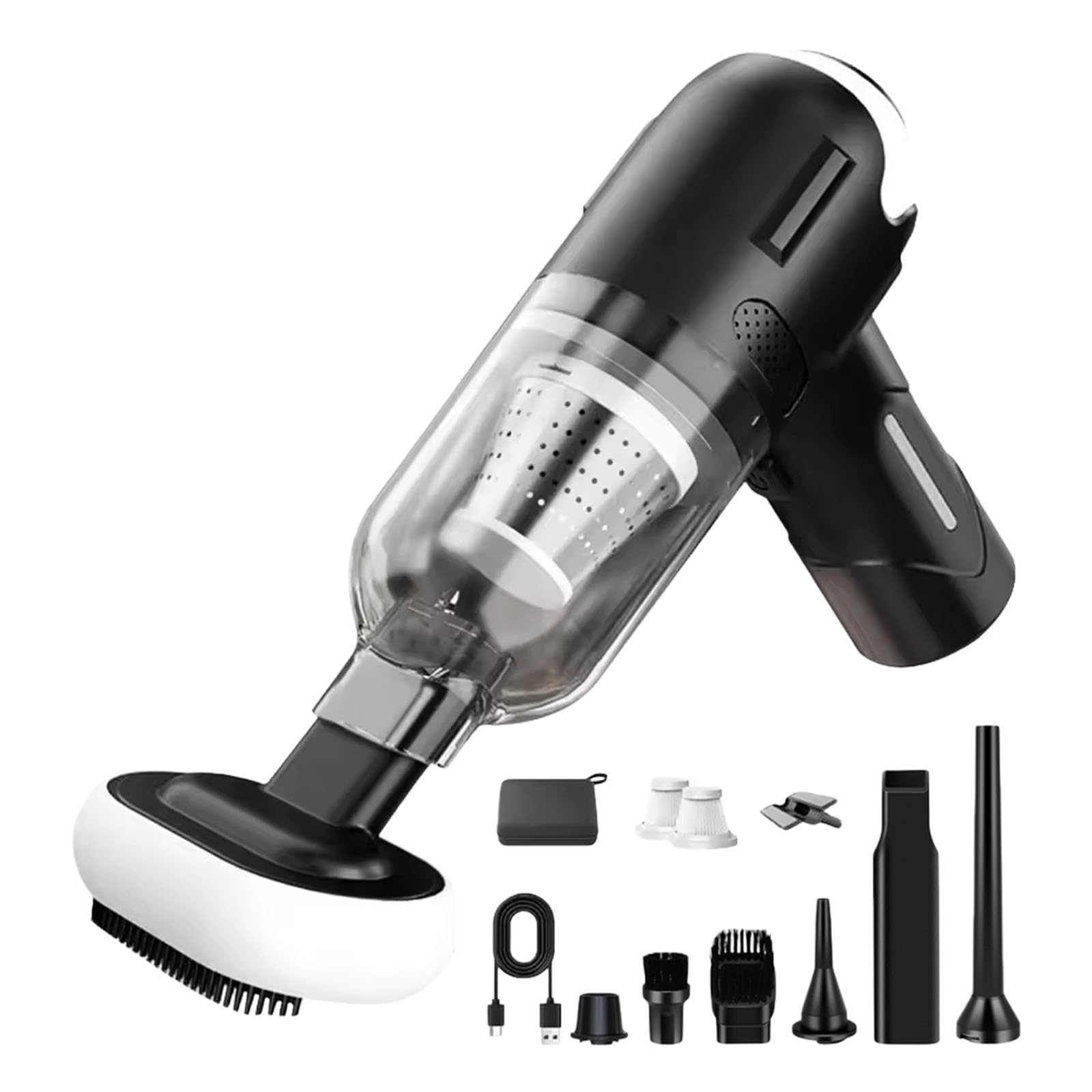 Uqezagpa Multicolor Rechargeable Handheld Vacuum Cleaners Portable Collector Home Cleaning Car Vacuum Cleaners Easy Maintenance Collector