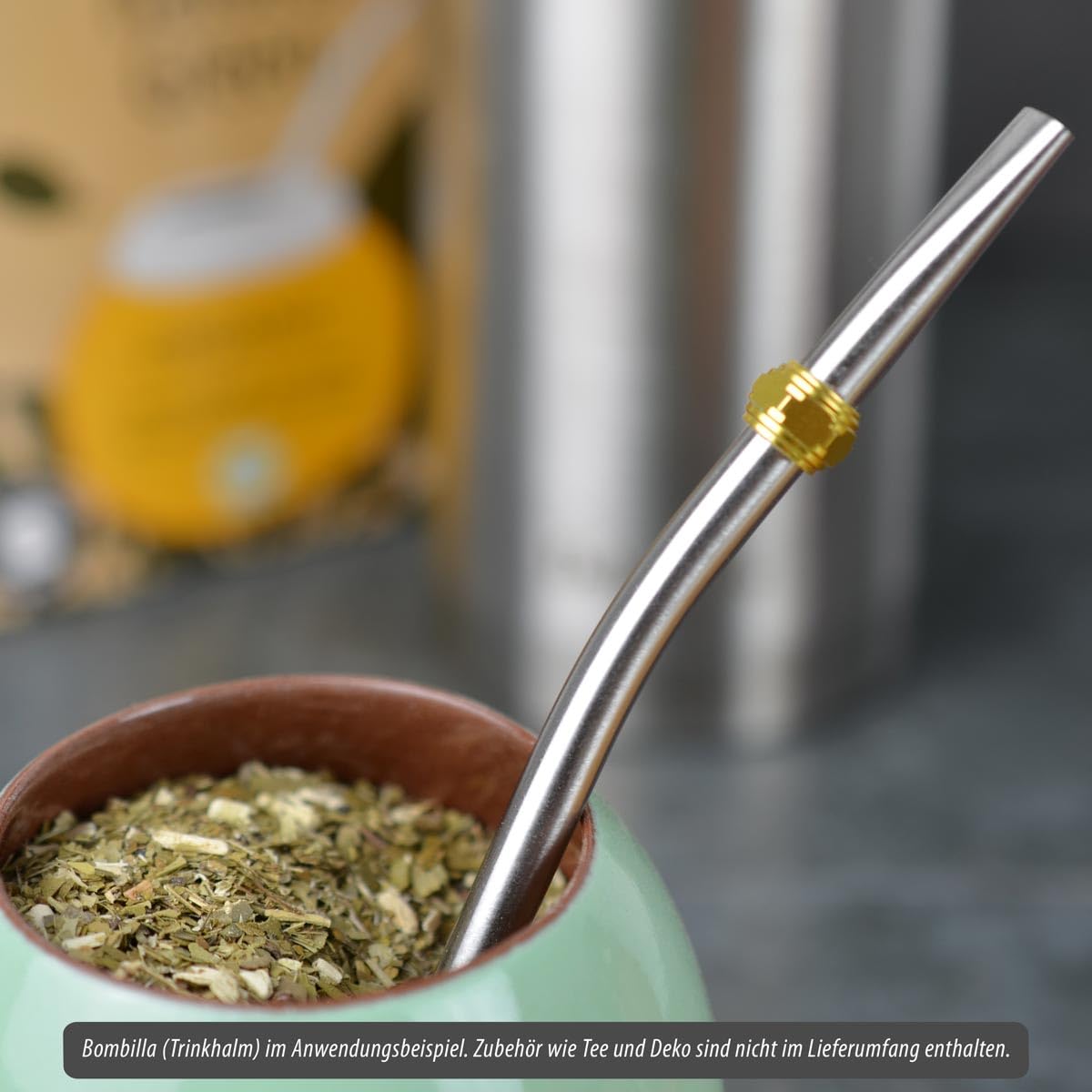 Bombilla Pampa ze stali nierdzewnej kolor srebrny 16 cm, filtr z czystego cynku, mate Tee Bombilla, sitko do herbaty mate, słomka do picia w kształcie łyżki, herbata Yerba Mate, Mate Tee