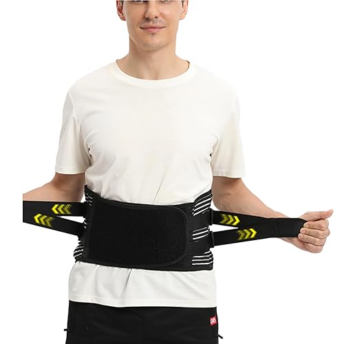 Miniatura 8 de Cinturón de apoyo de espalda para hombres y mujeres, cintura transpirable, soporte lumbar para ciática, hernia de disco, alivio del dolor de espalda