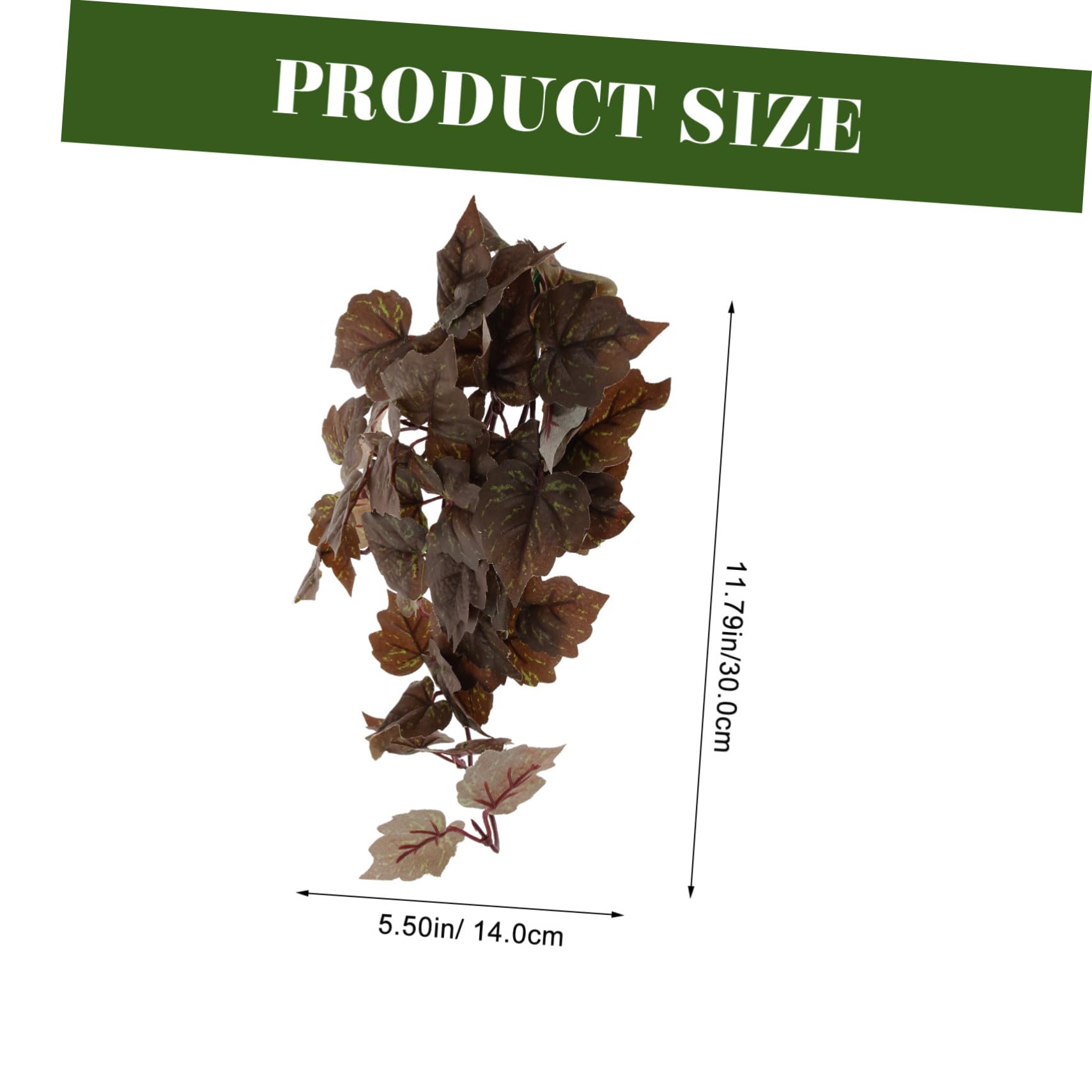 Toddmomy Realistic Artificial Hanging Plants for Reptile Terrarium Suction Cup Plants for Aquarium Decor