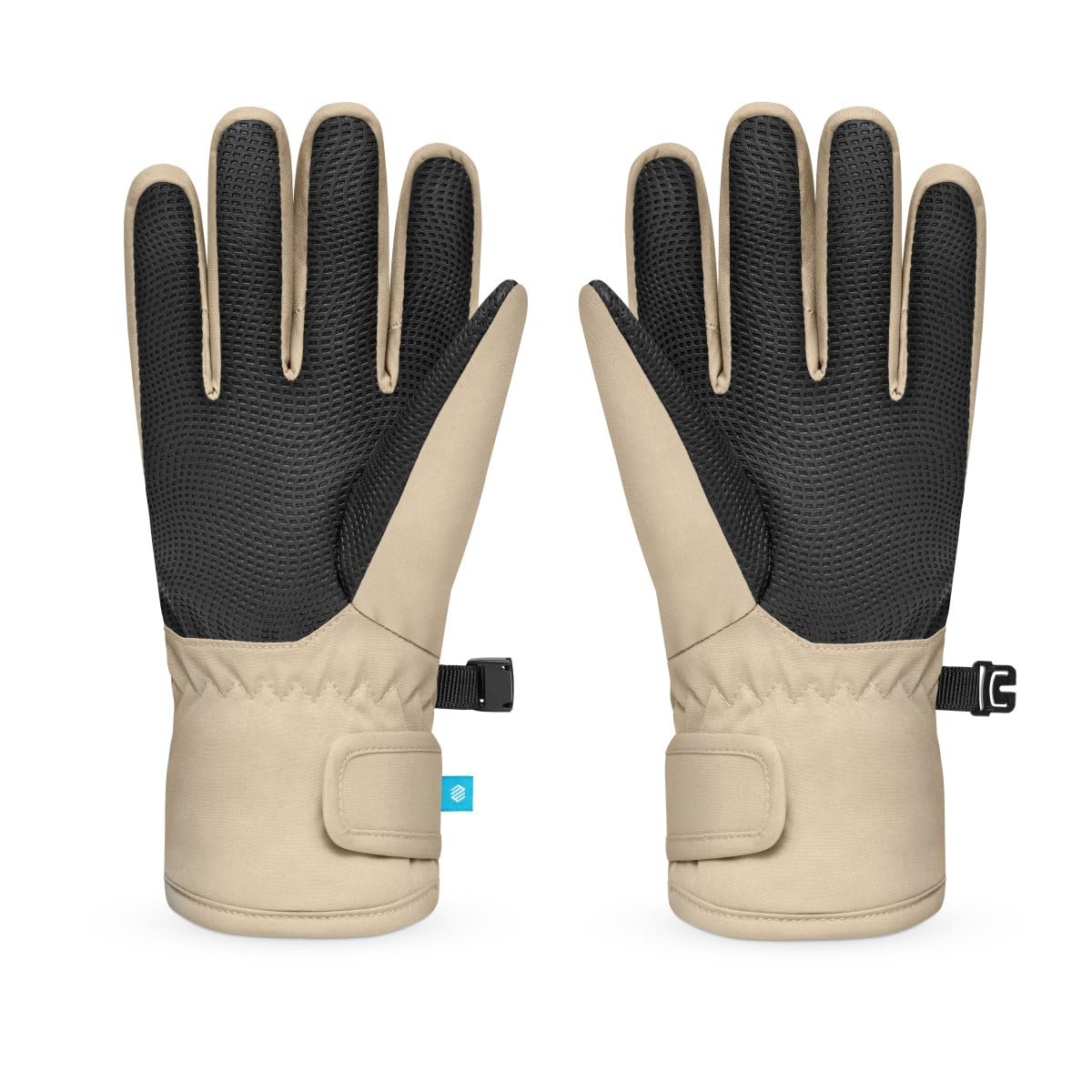 SIROKO Guantes térmicos esquí niños esquí y Nieve Whiz Beige