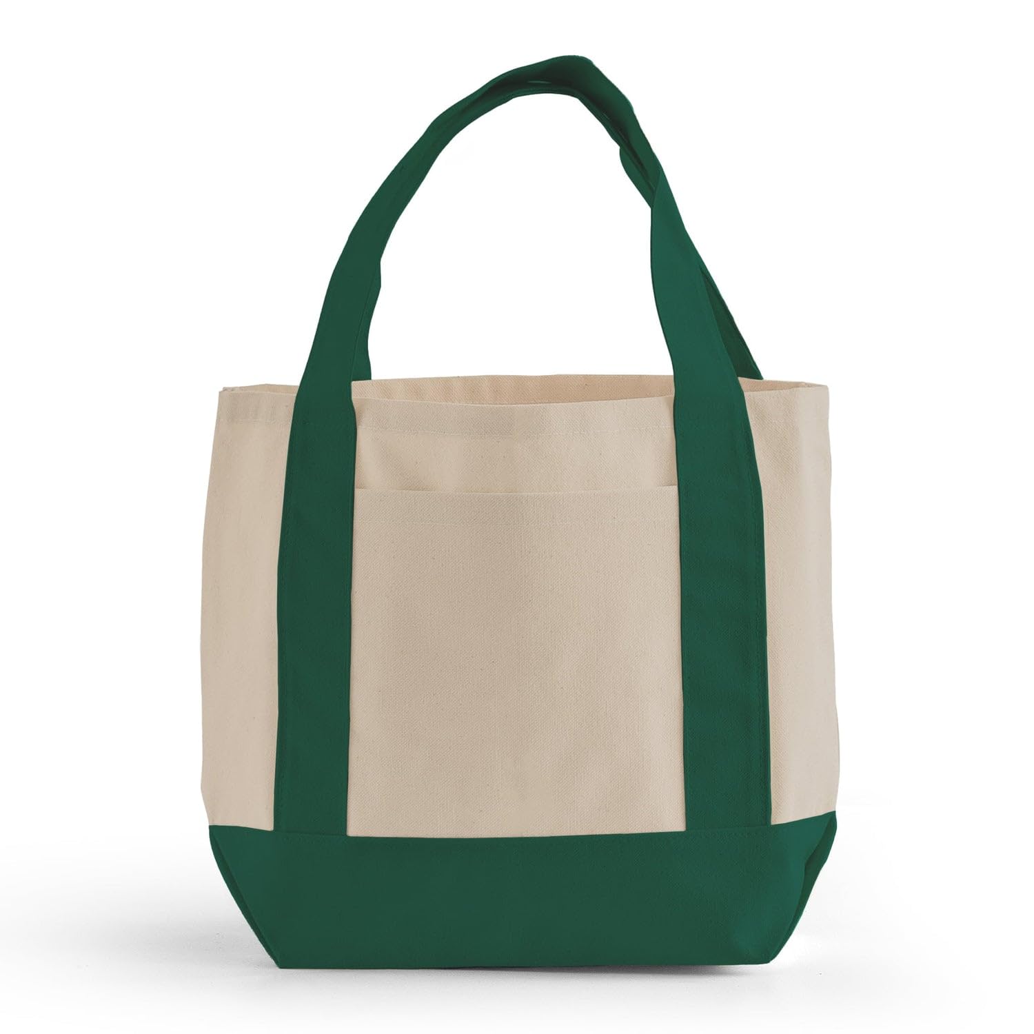 TBF 12 Pack Mini Iconic Canvas Shopping Bags with Gusset – Reusable Eco-Friendly Tote Bags with Handles