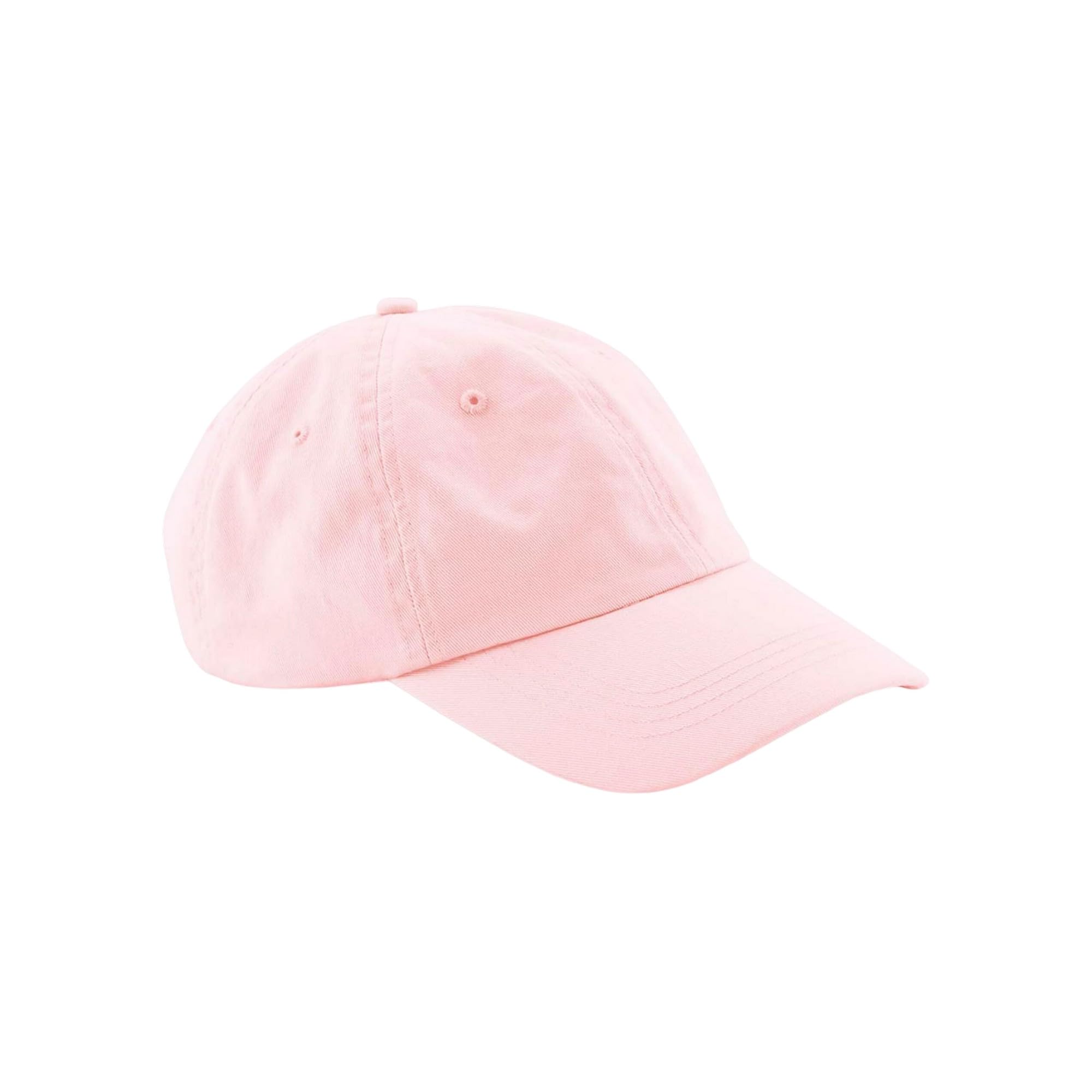 Beechfield® B652N Organic Cotton 6 Panel Dad Cap - Powder Pink