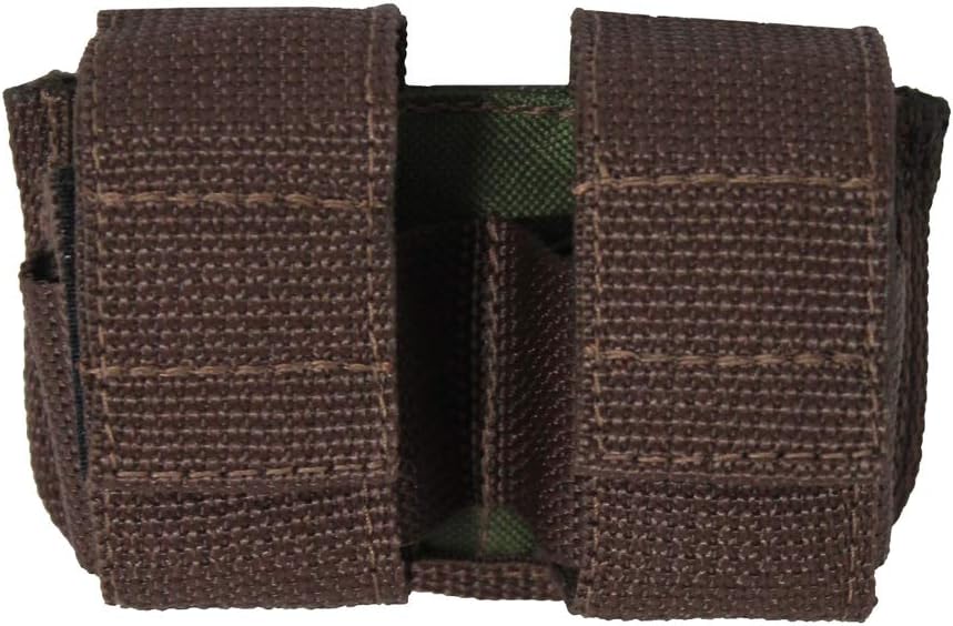 New Barsony Woodland Green Revolver Double Speed-Loader Pouch