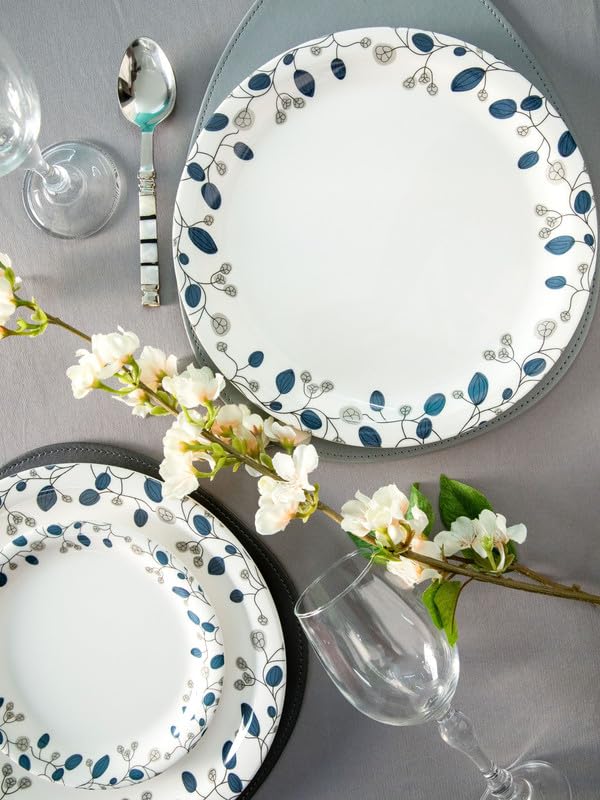 Buy Servewell Dinner Plate Set 6 pc Rnd 28 cm Blue Décor Online at