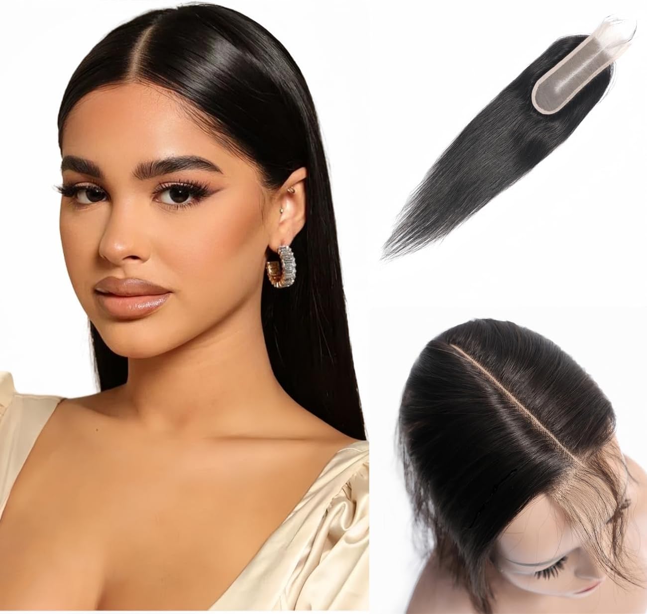 Straight hair weave with middle part Outlet