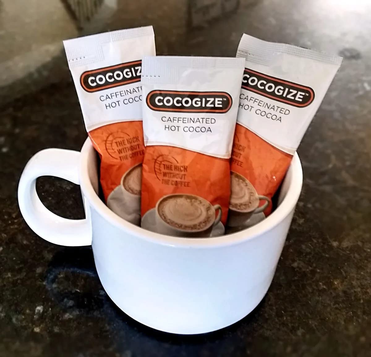 Amazon.com : Cocogize CAFFEINATED HOT CHOCOLATE (30 Count), WHITE