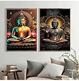 【Impressions sans cadre 】les image sur toile modernes n'ont pas de bordures, avec une marge de 3 à 5 cm. Cela signifie que l'art affiche peinture murale vous permet de choisir n'importe quel cadre que vous aimez, ce qui est parfait pour décorer les murs. Le choisir rendra votre maison colorée et ajoutera de la vitalité.