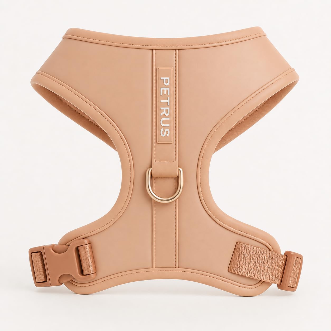 Premium No-Pull Dog Harness Soft Neoprene & Breathable Mesh Vest with Front & Back Clip D-Rings Adjustable Lightweight Walking Harness for Puppies, Small & Medium Dogs (Rose Beige, XXS)