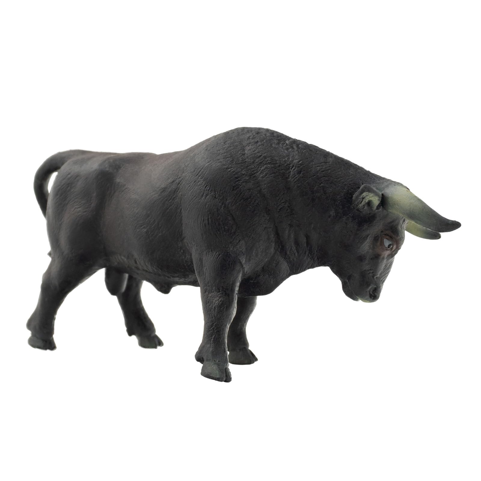 Bullyland 62567 - figurka do zabawy czarny byk Manolo, ok. 15,5 cm duża figurka zwierzęcia, wierna w szczegółach, bez PCW, idealna jako figurka na tort i mały prezent dla dzieci od 3 lat