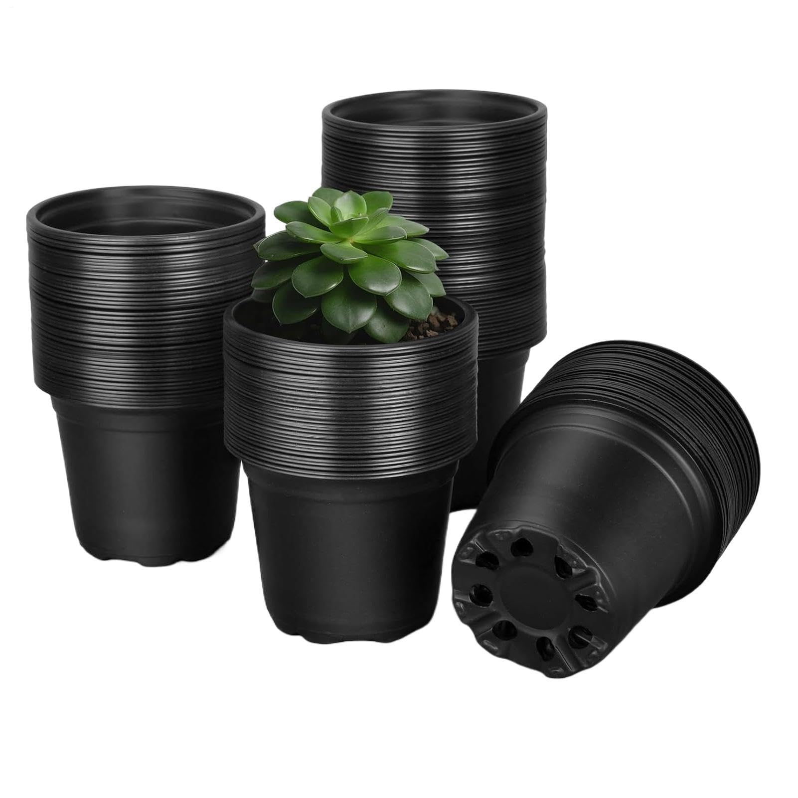 Pots de pépinière pour plantes – Pot de drainage pour contrôle des racines – Idéal pour les carottes, concombres, poivrons dans le balcon, la cour, le jardin, la serre