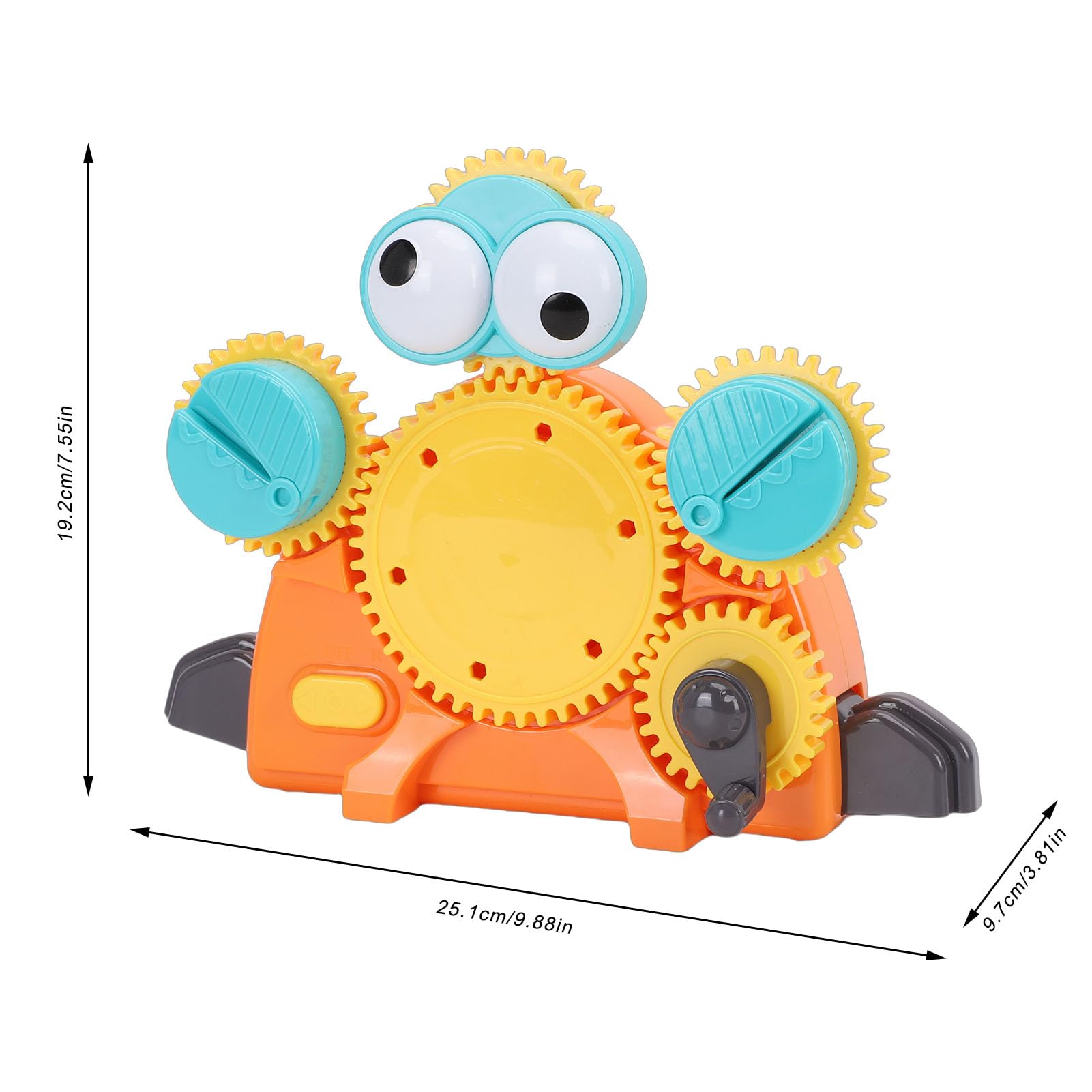 Blocchi di Costruzione di Ingranaggi, Rotazione Automatica e Rotazione Manuale Alimentati a Batteria, Giocattoli STEM per Bambini, Ingranaggi Elettrici Ad Incastro con Pezzi dai Colori