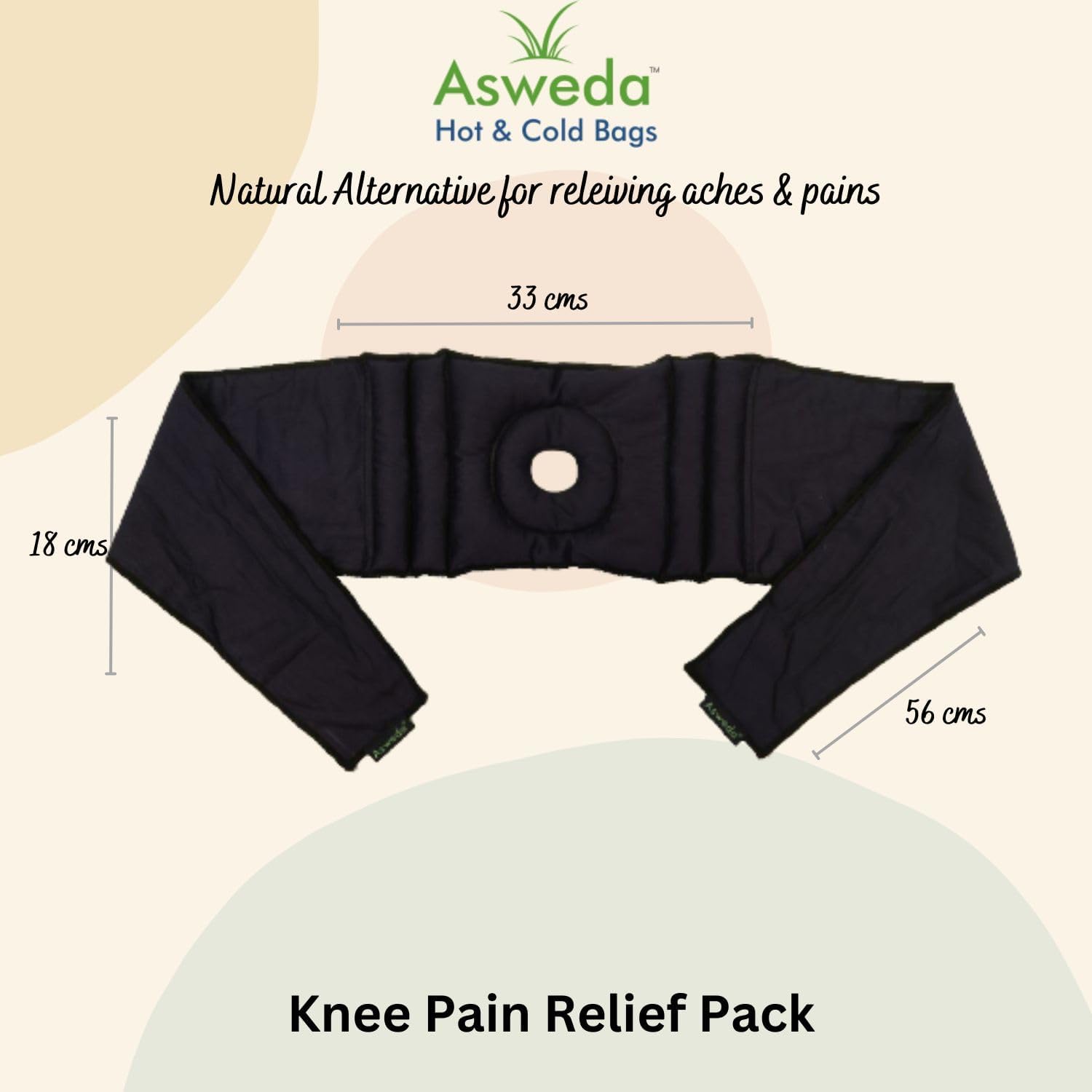 Asweda Hot & Cold Reusable Wheat Bags for Knee Pain Relief. Natural Therapy, Microwaveable. Chemical Free Pain Relief & Relaxation. Muscle, Joints, Swelling, Injuries | Heating, Ice Pack (Blue) Asweda Hot & Cold Reusable Wheat Bags for Knee Pain Relief. Natural Therapy, Microwaveable. Chemical Free Pain Relief & Relaxation. Muscle, Joints, Swelling, Injuries | Heating, Ice Pack (Blue)